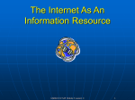 The Internet As An Information Resource