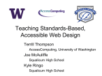 Teaching Standards-Based, Accessible Web Design