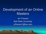Development of an Online Masters