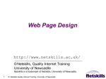 Web Page Design