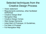 Selected techniques from the Creative Design Process