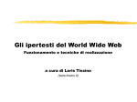 Gli ipertesti del World Wide Web: protocolli, tecniche di