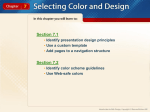 Chapter 7 Selecting Color and Design