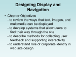 Chapter 2 - Designing Display and Navigation