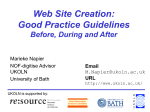 Best Practices For Project Web Sites