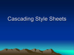 Cascading Style Sheets