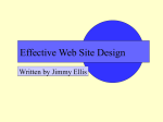 Effective Web Site Design