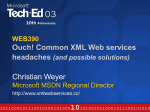 Ouch! Common XML Web services headaches (and possible