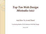 Top Ten Web Design Misteaks (sic)