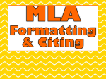 MLA Presentation