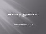 the mobile internet: family and society