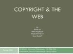 COPYRIGHT & The web