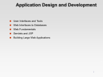 Application Design and Development