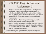 7)Project proposal Assignment Monday Aug 22