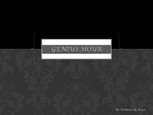 Genius hour - Prabh`s Info Tech 9/10 portfolio