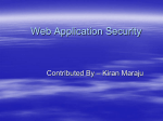 Web Application Security