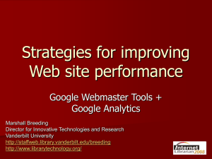 Web Site Performance - Library Technology Guides