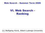 Microsoft PowerPoint Presentation: 13_2_WebSearch_Ranking2