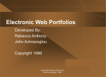 Electronic Web Portfolios - North Iowa Area Community College