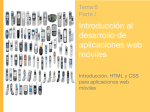 Introducción al desarrollo de aplicaciones web móviles