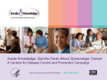CDC’s Gynecologic Cancer Awareness Campaign