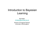 Introduction to Bayesian Learning