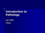 Introduction to Pathology