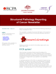 Structured Pathology Reporting of Cancer Newsletter