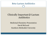 Beta-Lactam Antibiotics - Southern Methodist University