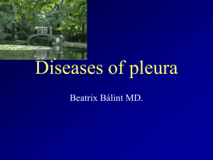 Diseases of pleura