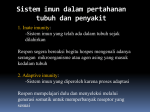 Sistem imun dalam pertahanan tubuh dan penyakit