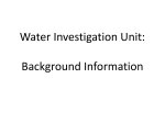 Water Filtration: Background Information