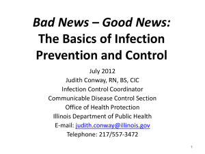 Good News: The Basics of Infection Prevention and Control