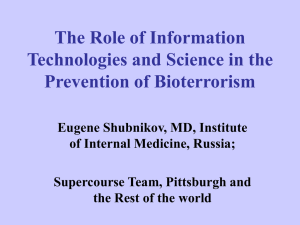 Russia, Supercourse and bioterrorism preparedness