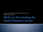 Lec 13 Microbial diseases of skin and eyes