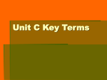 Unit C Key Terms C31-The Range of Disease