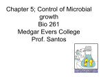 Chapter 5 Control of Microbial growth