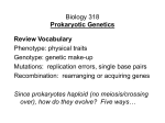 Biology 218 Microbial Metabolism and Genetics Chapter Six