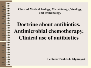 Doctrine about Antibiotics