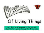 Classification of Living Things