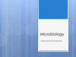 Microbiology - Laboratory Procedures