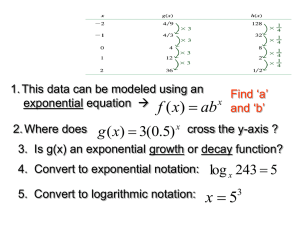 exponential growth