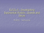 ELF.01.4 - Investigating Exponential Models