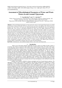 IOSR Journal Of Environmental Science, Toxicology And Food Technology (IOSR-JESTFT)