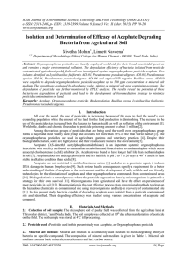 IOSR Journal of Environmental Science, Toxicology and Food Technology (IOSR-JESTFT)