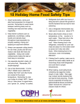 10 Holiday Home Food Safety Tips