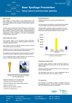 Beer Spoilage Prevention Using natural antimicrobial peptides