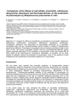 Comparison of the effects of macrolides, amoxicillin, ceftriaxone,