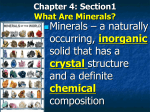 Chapter 4: Minerals