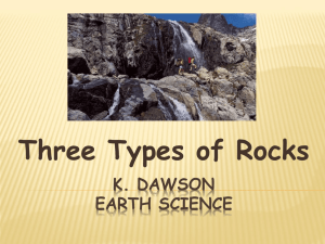 Types of Rocks - Moore Middle School
